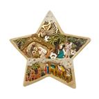 NATIVITY STAR PLAQUE - 9"